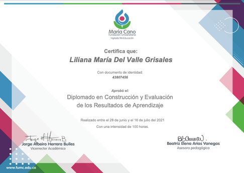 Diplomado en Construcción y Evaluación de los Resultados de Aprendizaje