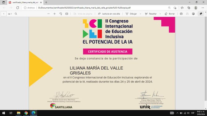 II Congreso Internacional de Educación Inclusiva: El Potencial de la IA