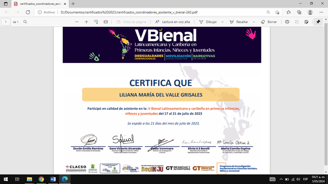 V Bienal Latinoamericana y Caribeña en Primeras Infancias, Niñeces y Juventudes